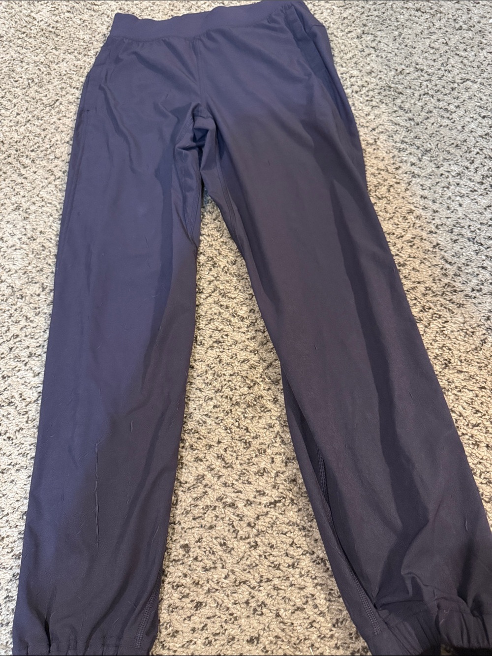 lululemon Grayish Blue Jogger Pants Size 6 Ankle Zip